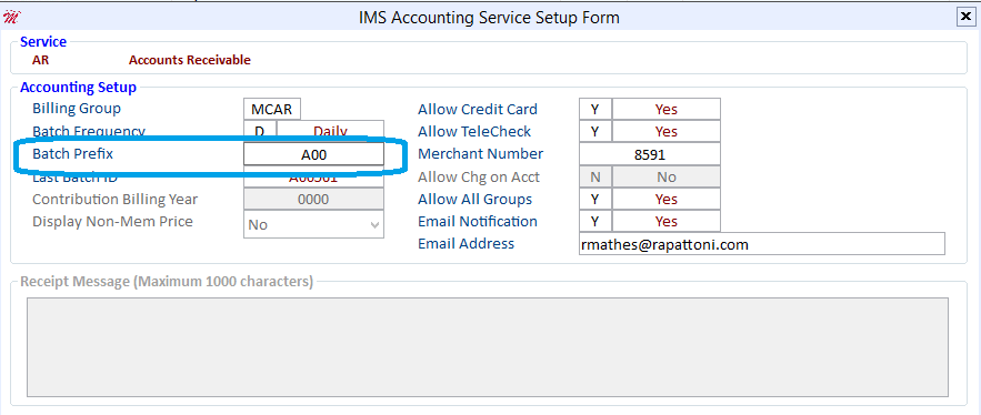 IMS accts rec batch 4